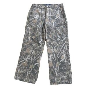 Abercrombie & Fitch Baggy Camo Pants Men’s 34x30 Workwear Carpenter Canvas